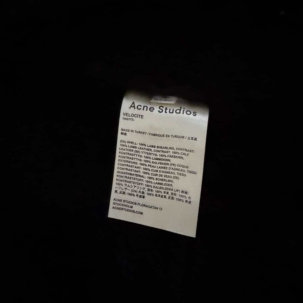 Acne Studios VELOCITE Shearling Jacket Size 34 (S) - Picture 8 of 9